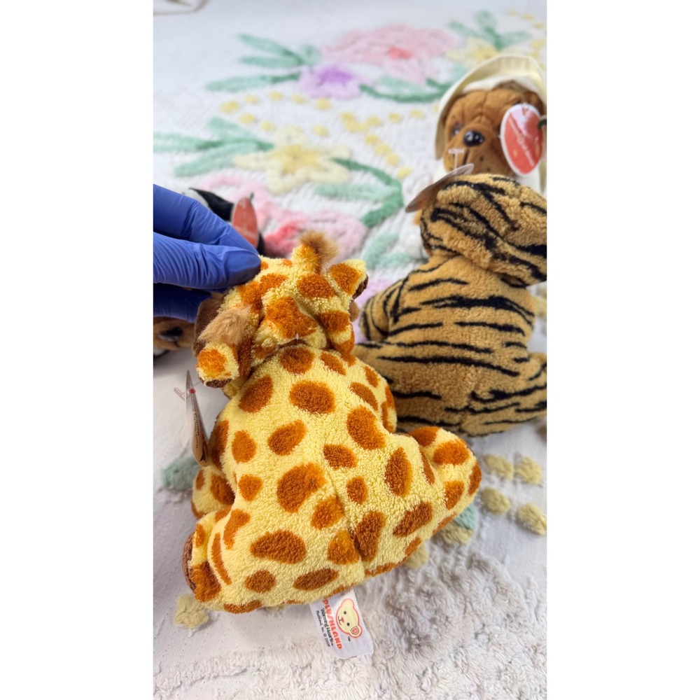 March of Dimes vtg Halloween Shar-Pei Plush Dog Set Dalmatian Giraffe Ghost Tige - Picture 9 of 13